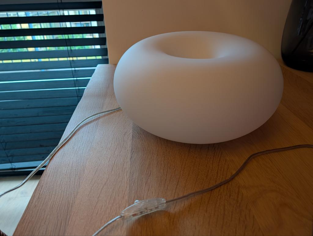 Tafel lamp melkglas wit bol rond, Ophalen of Verzenden, Minder dan 50 cm