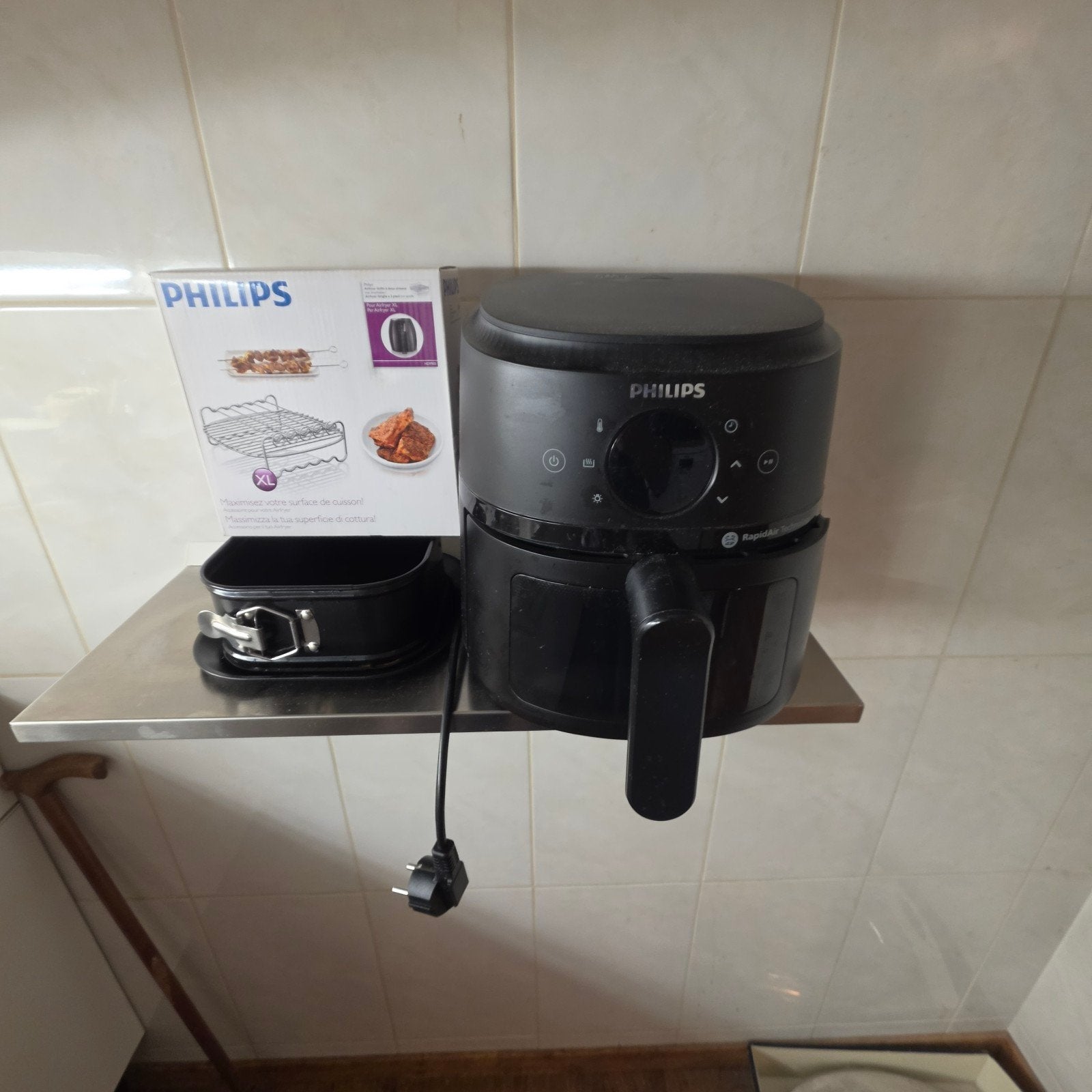 Philips Airfryer met accessoires, Ophalen, Zo goed als nieuw, Airfryer XL, 1000 t/m 1499 gram