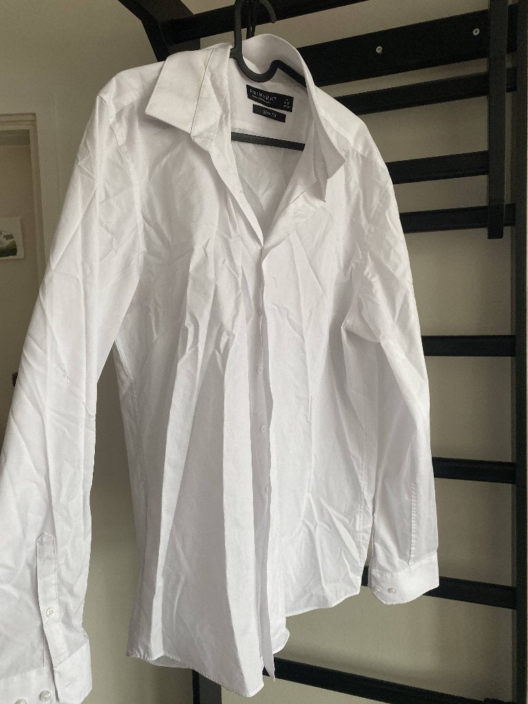 XL White Dress Shirt, Kleding | Heren, Wit, Maat 56/58 (XL), Ophalen of Verzenden, Zo goed als nieuw
