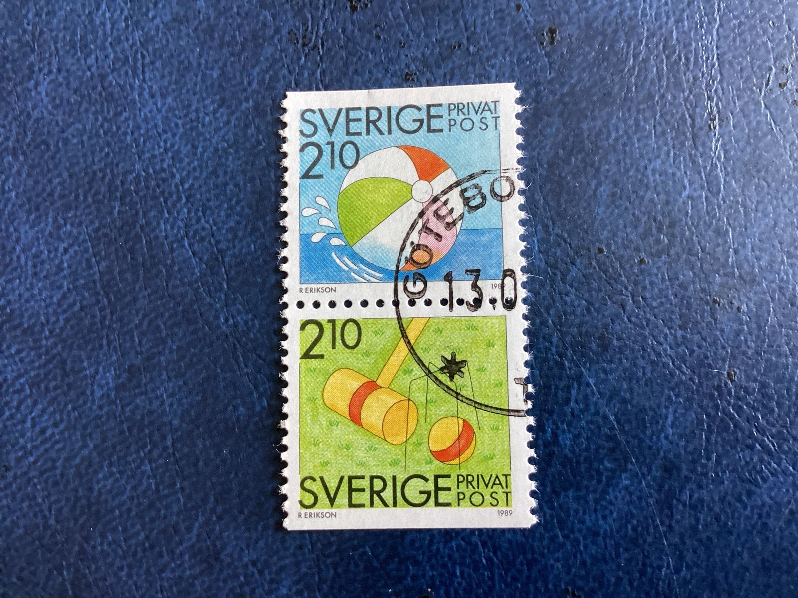 Zweden 1989 - Mi.1540/45-Strandbal en Croquet, Ophalen of Verzenden, Zweden, Gestempeld