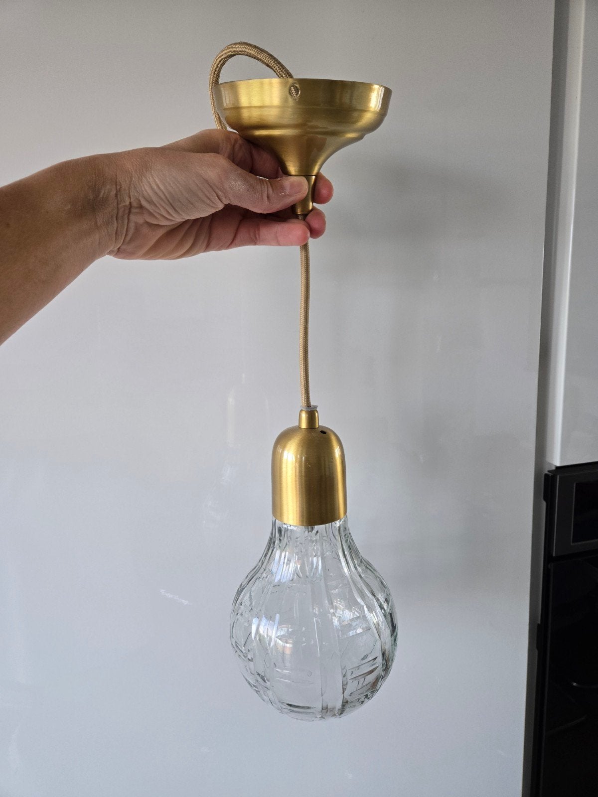 Nordal Hanglamp - Scandinavisch Design, E14 (klein), Ophalen of Verzenden, Zo goed als nieuw, Glas
