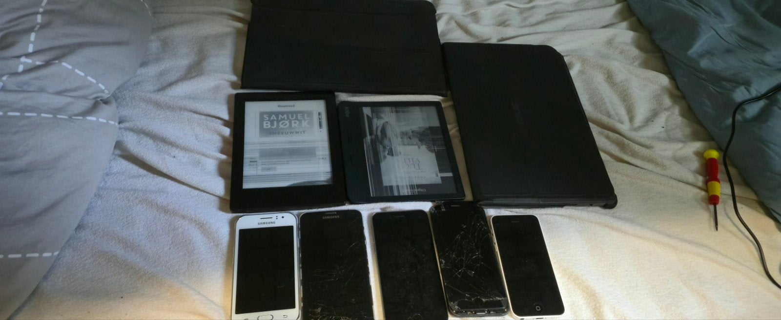 Devices te koop., Telecommunicatie, Mobiele telefoons | Samsung, Gebruikt, Zonder abonnement, Zonder simlock, Ophalen of Verzenden
