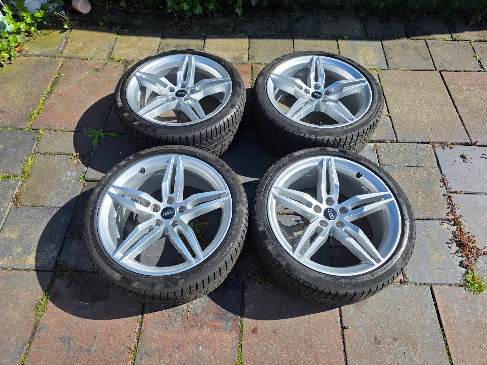 Audi A5/S5 B9 19 inch velgset met winterbanden 255/35/19, Auto-onderdelen, Banden en Velgen, Gebruikt, 255 mm, Banden en Velgen