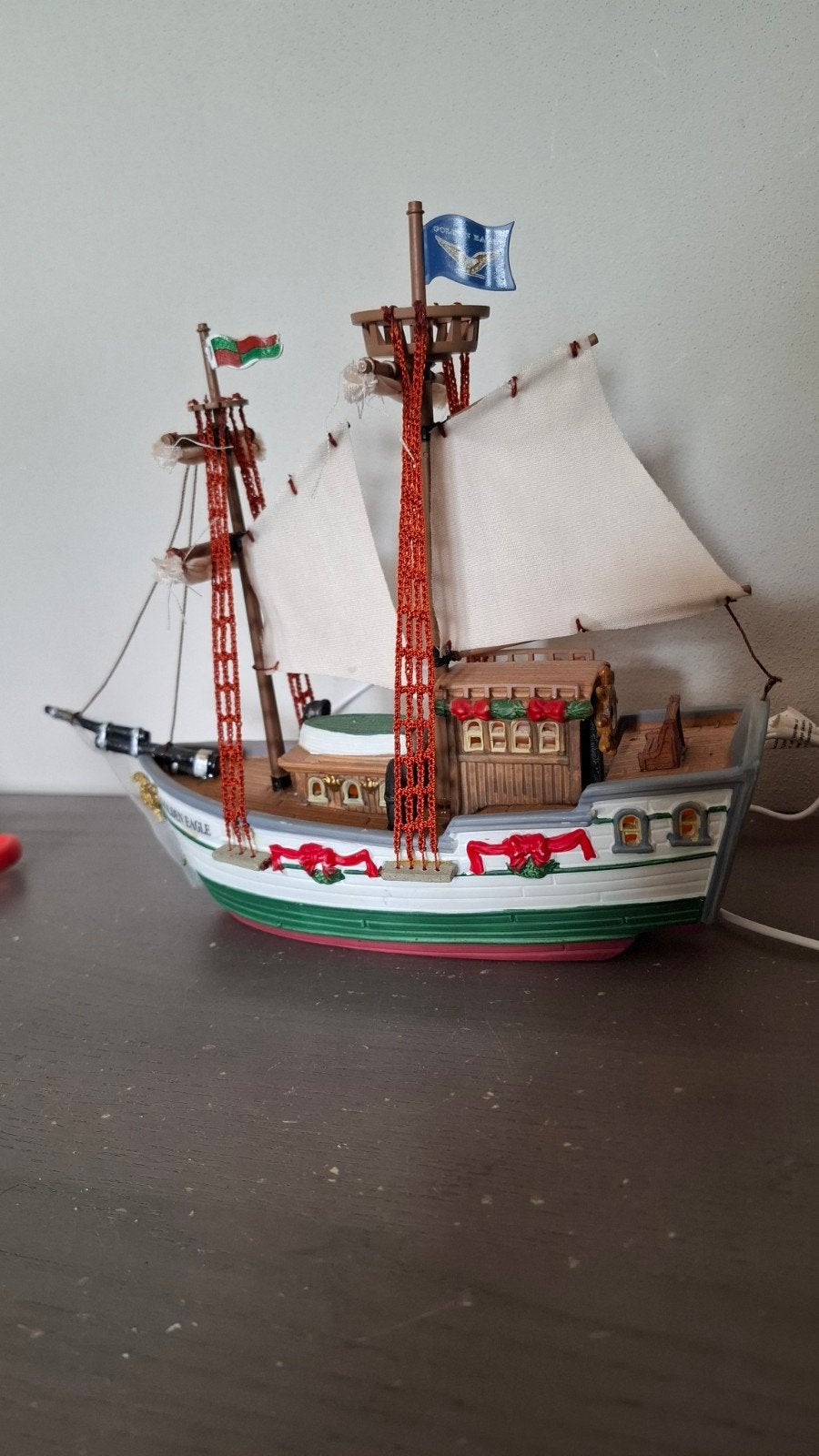Lemax boot Golden Eagle Shooner haven kerstdorp kerst dorp, Diversen, Kerst, Ophalen of Verzenden