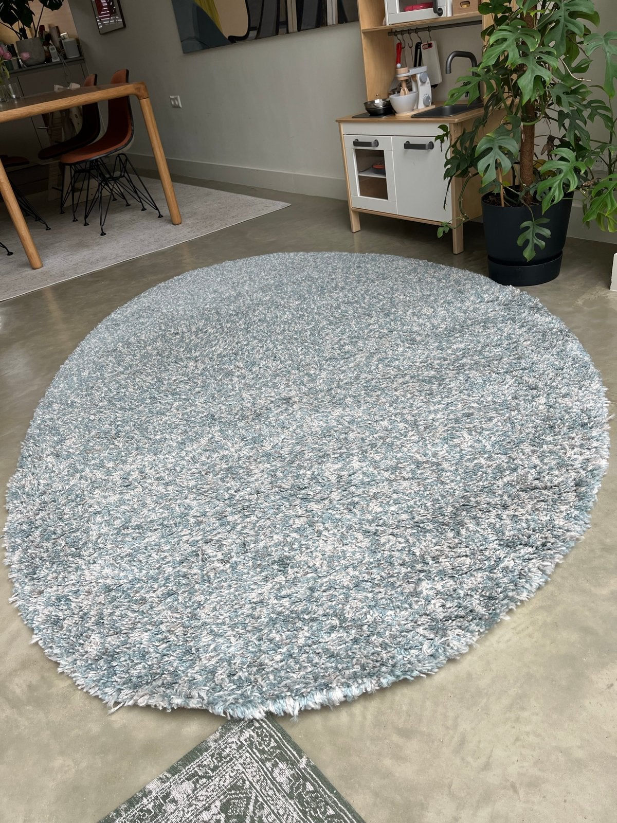 Ovaal Vloerkleed Wehkamp Home Grijs Blauw, Huis en Inrichting, Ophalen, 150 tot 200 cm, 200 cm of meer, Ovaal