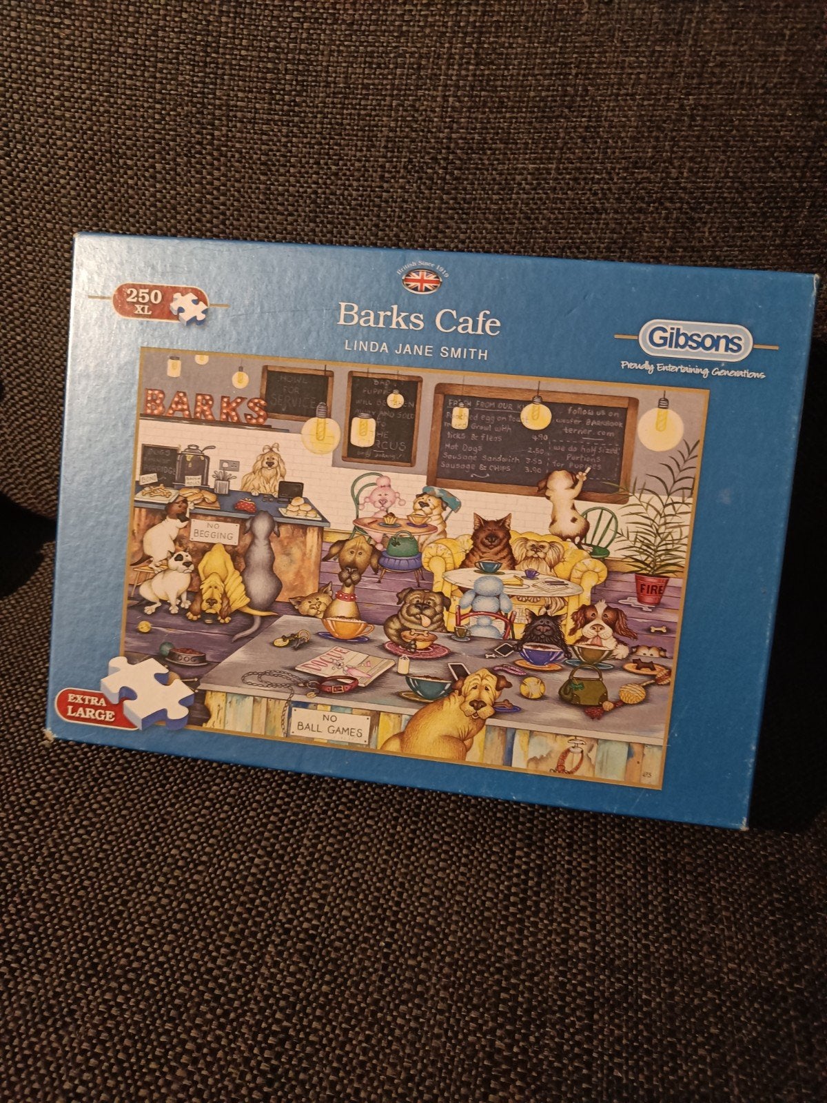 Gibsons Barks Cafe Legpuzzel 250 XL stukjes, Ophalen of Verzenden, Minder dan 500 stukjes, Zo goed als nieuw, Legpuzzel