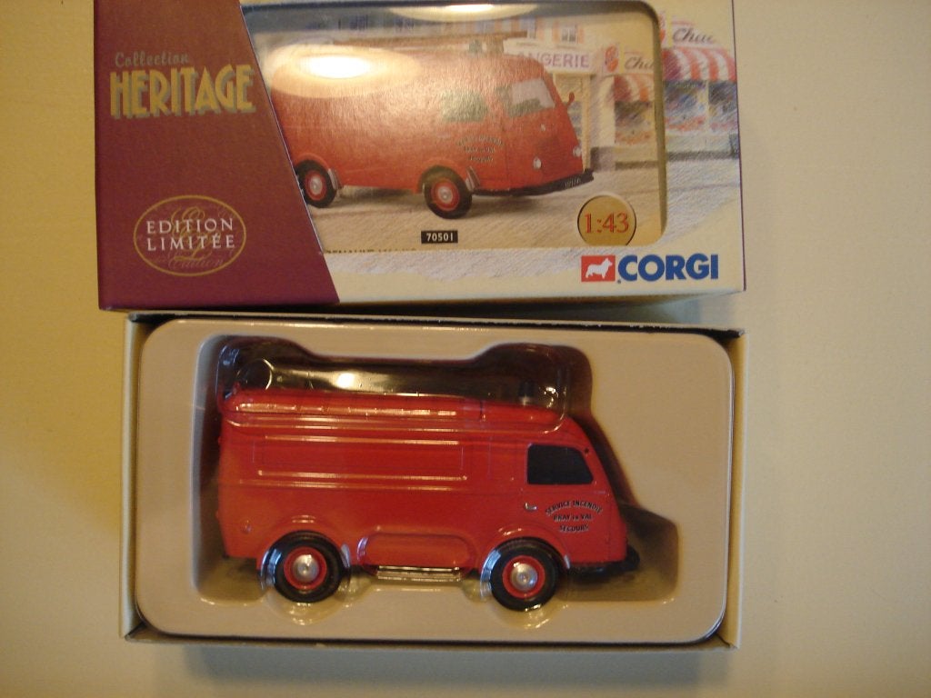 Renault 1000 Brandweer (Corgi 70501), Hobby en Vrije tijd, Verzenden, Nieuw, Auto, Corgi