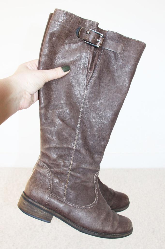 Mooie Bruin Leren Gabor Laarzen -s11 (Maat 5/38) € 45,-, Kleding | Dames, Schoenen, Hoge laarzen, Bruin, Gabor, Ophalen of Verzenden