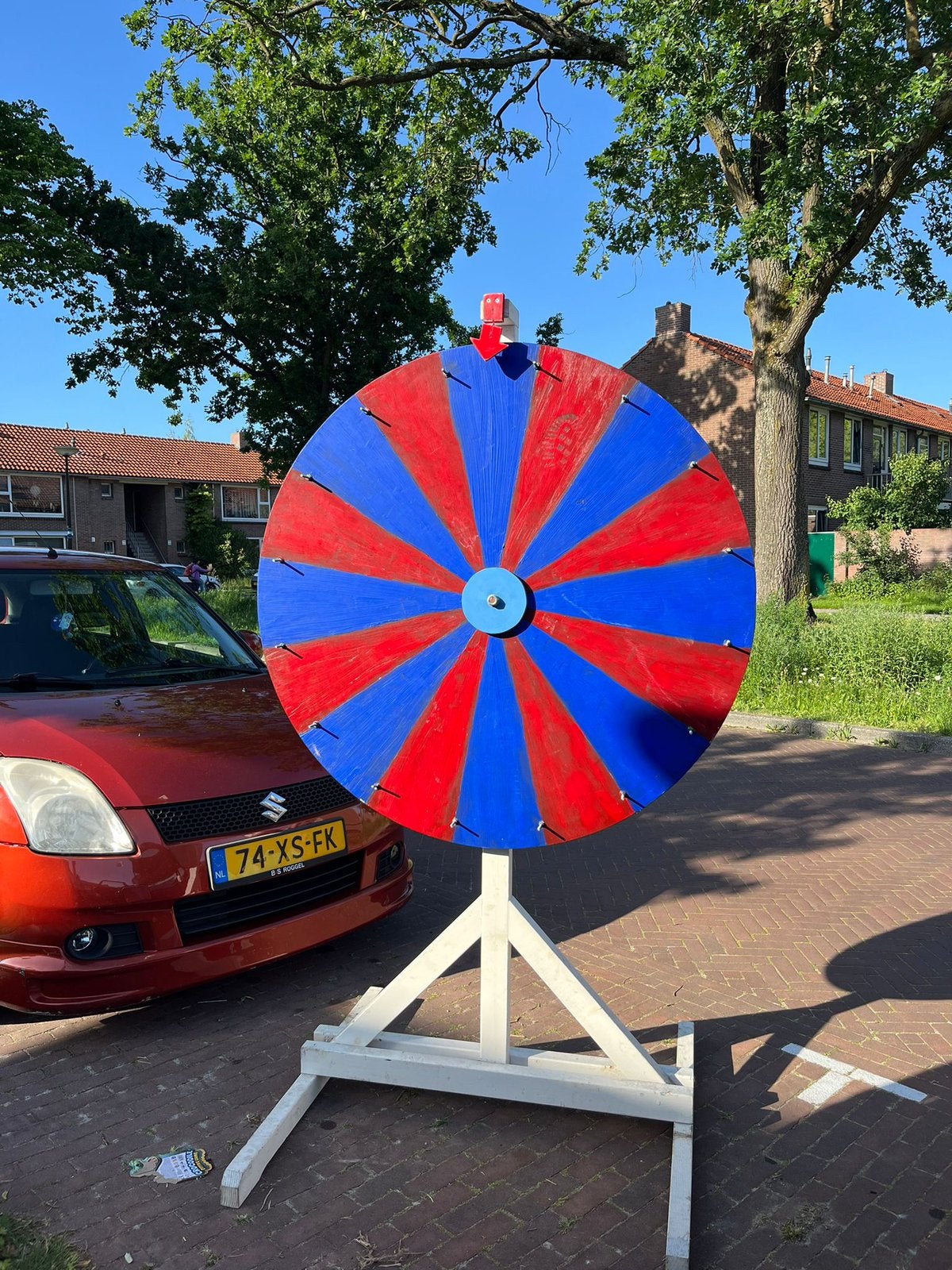 Groot rad van fortuin / kroeg rad, Ophalen, Gebruikt