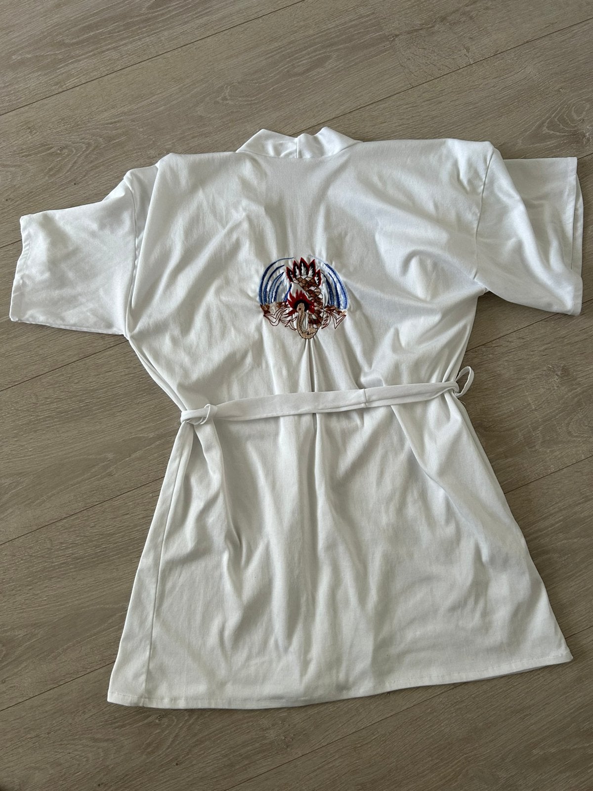 Kimono jasje leuk over bikini of badpak ,wit , 36/38, Kleding | Dames, Ophalen of Verzenden, Gedragen, Wit, Overige typen