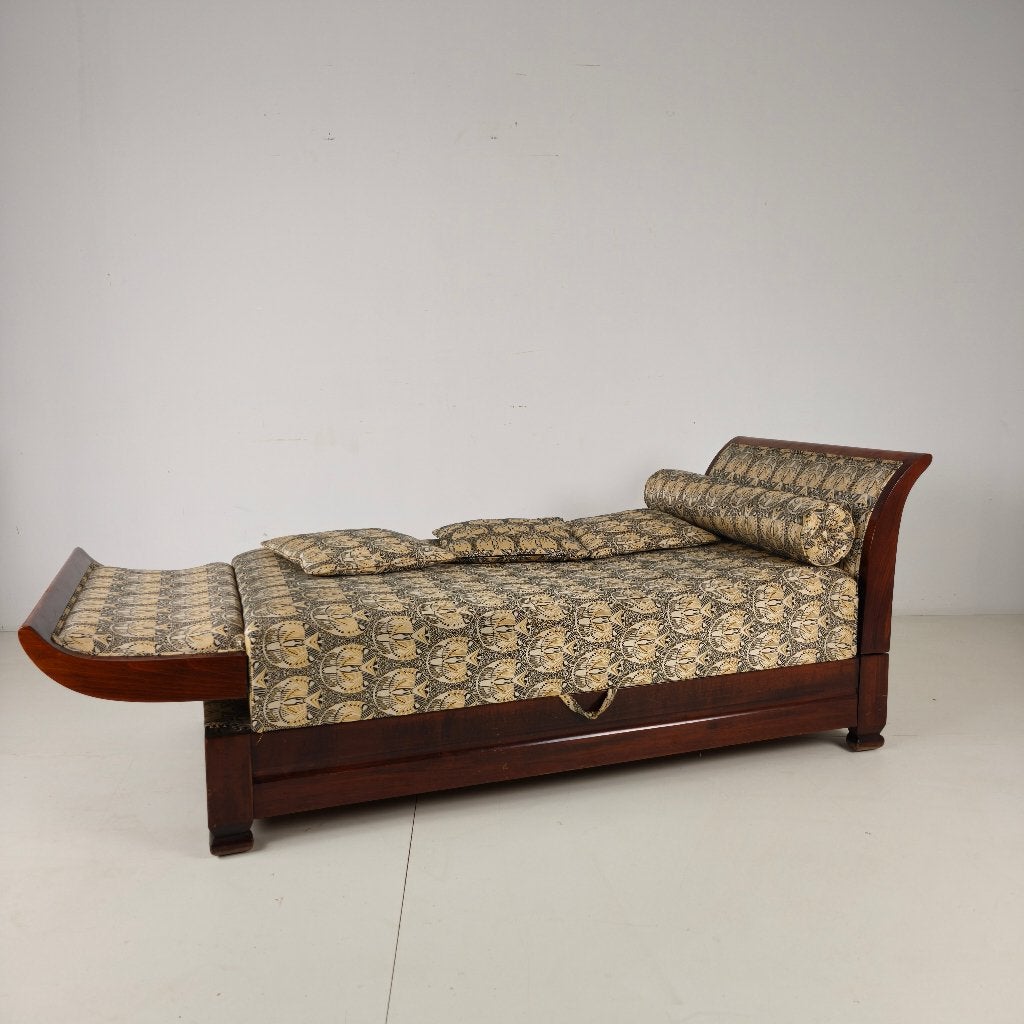 Art Deco daybed met opbergruimte en verstelbare standen, Ophalen of Verzenden