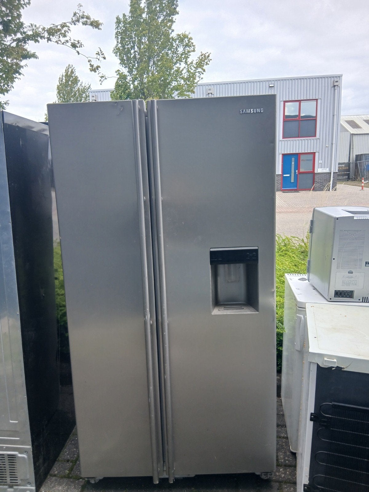 Samsung Amerikaanse Koelkast met Waterdispenser, Ophalen, Gebruikt, 200 liter of meer, 60 cm of meer