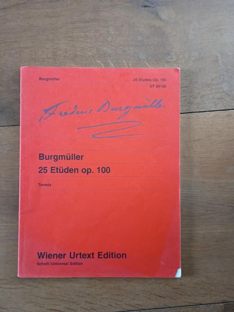 Burgmüller: 25 Etüden op. 100 - Wiener Urtext Edition, Muziek en Instrumenten, Gebruikt, Klassiek, Les of Cursus, Ophalen of Verzenden