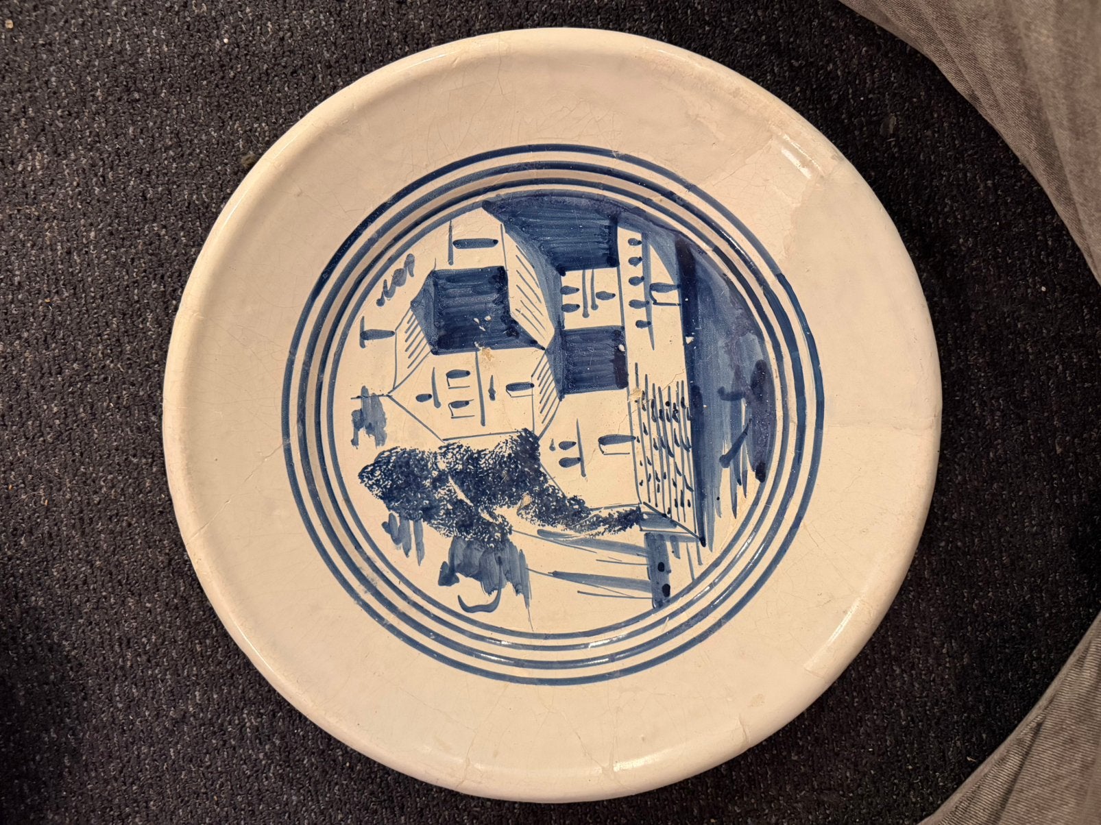 Zeer grote 17e eeuwse majolica schotel, Ophalen of Verzenden