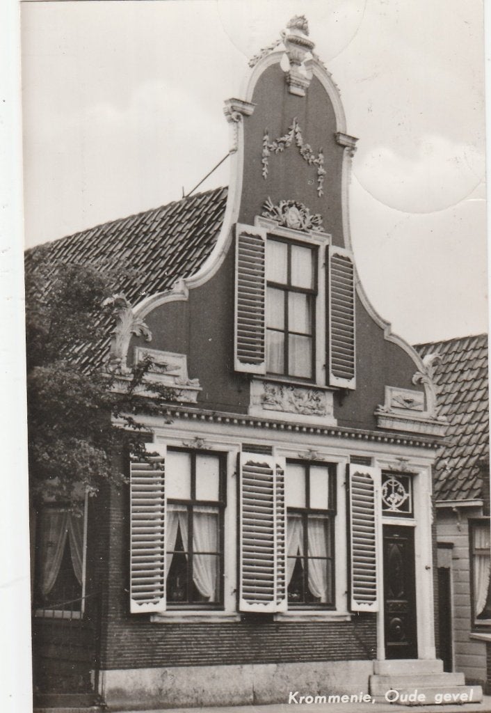 krommenie- oude gevel, Ophalen of Verzenden, Voor 1920, Friesland