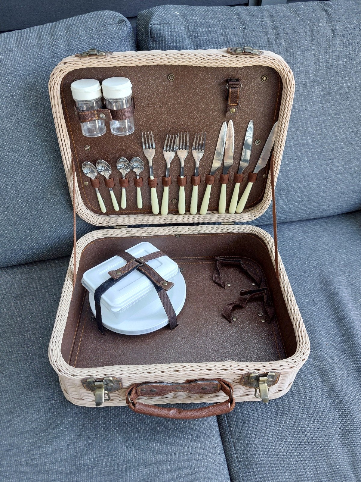 picknickmand 42x33x15 cm, Hobby en Vrije tijd, Picknickmanden, Ophalen of Verzenden
