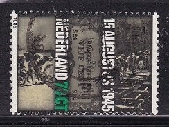 4593 - Nederland nvph 1332 gestempeld , 15 augustus 1945 ,, Postzegels en Munten, Verzenden, Na 1940, Gestempeld