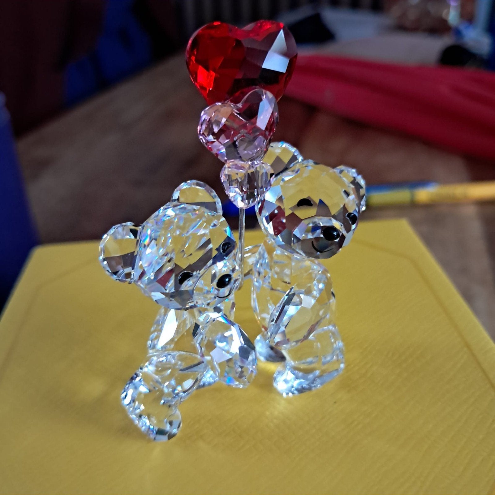 Swarovski Kristal Beertjes met Hartjes, Ophalen of Verzenden, Zo goed als nieuw, Dier