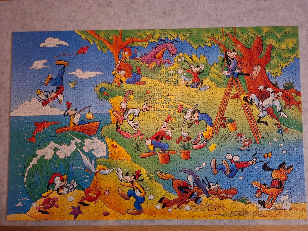 Disney Goofy 1000 stukjes puzzel Master-line, Hobby en Vrije tijd, Denksport en Puzzels, Ophalen, 500 t/m 1500 stukjes, Gebruikt