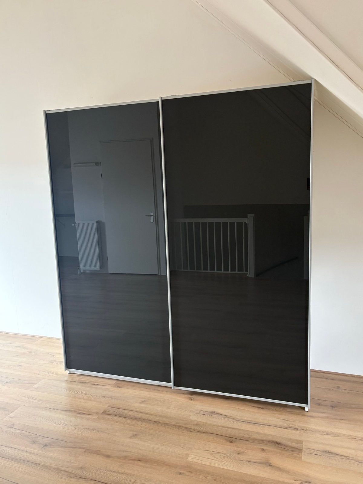 Kledingkast met schuifdeuren en lades - 225/200cm, Huis en Inrichting, Ophalen, Gebruikt, Met lade(s), 150 tot 200 cm