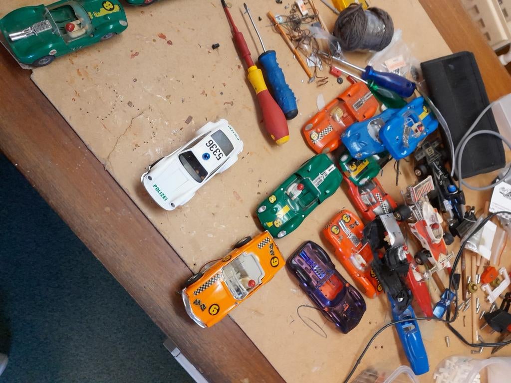 Fleischmann racebaan auto's, Hobby en Vrije tijd, Modelbouw | Auto's en Voertuigen, Auto, Groter dan 1:32, Overige merken, Ophalen of Verzenden