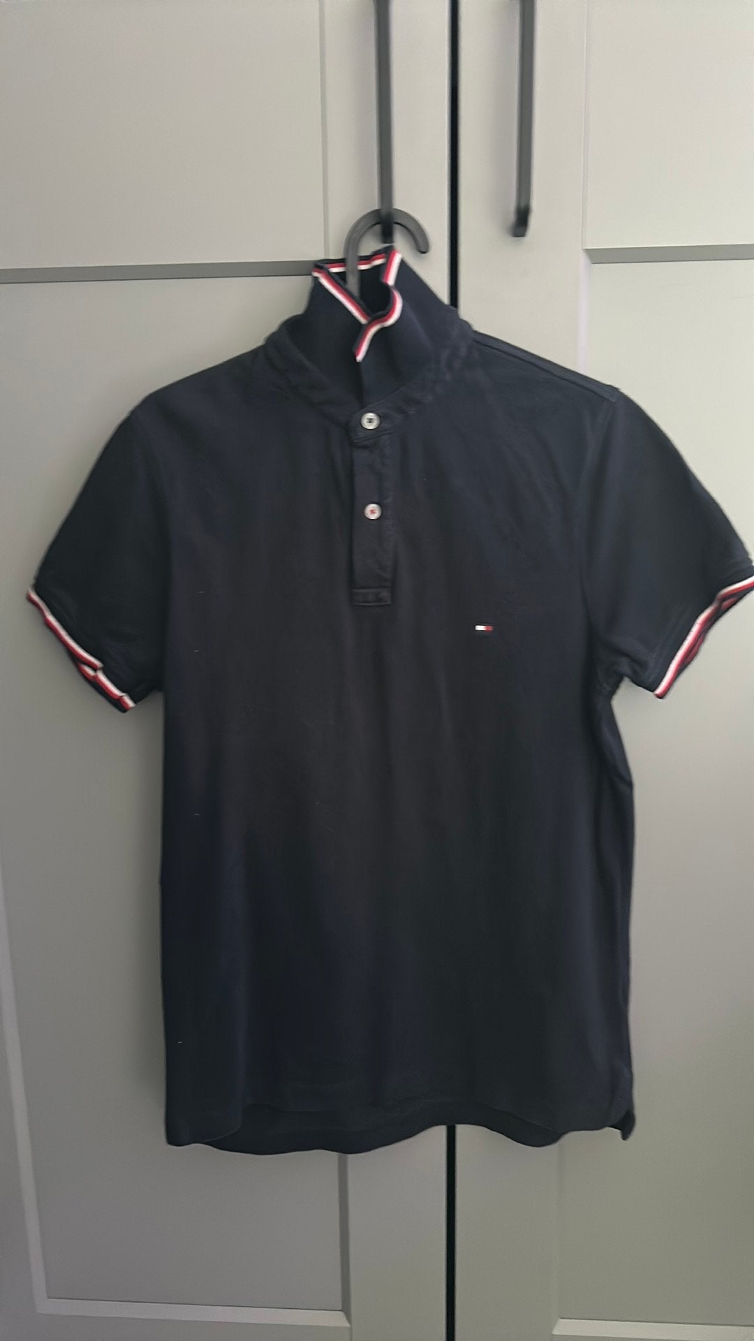 Tommy Hilfiger Polo Maat S., Ophalen of Verzenden, Zo goed als nieuw, Maat 46 (S) of kleiner, Blauw