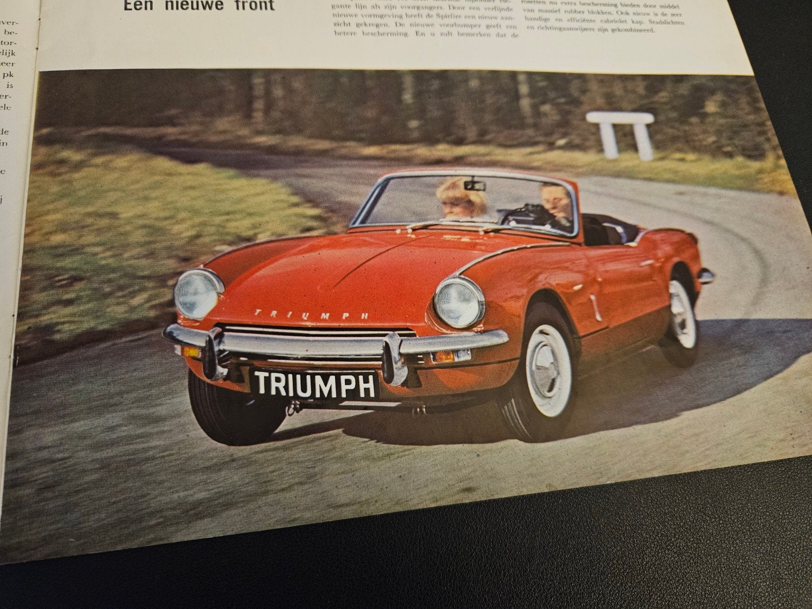 Brochure Triumph Spitfire MK 3, Ophalen of Verzenden, Zo goed als nieuw, Overige merken