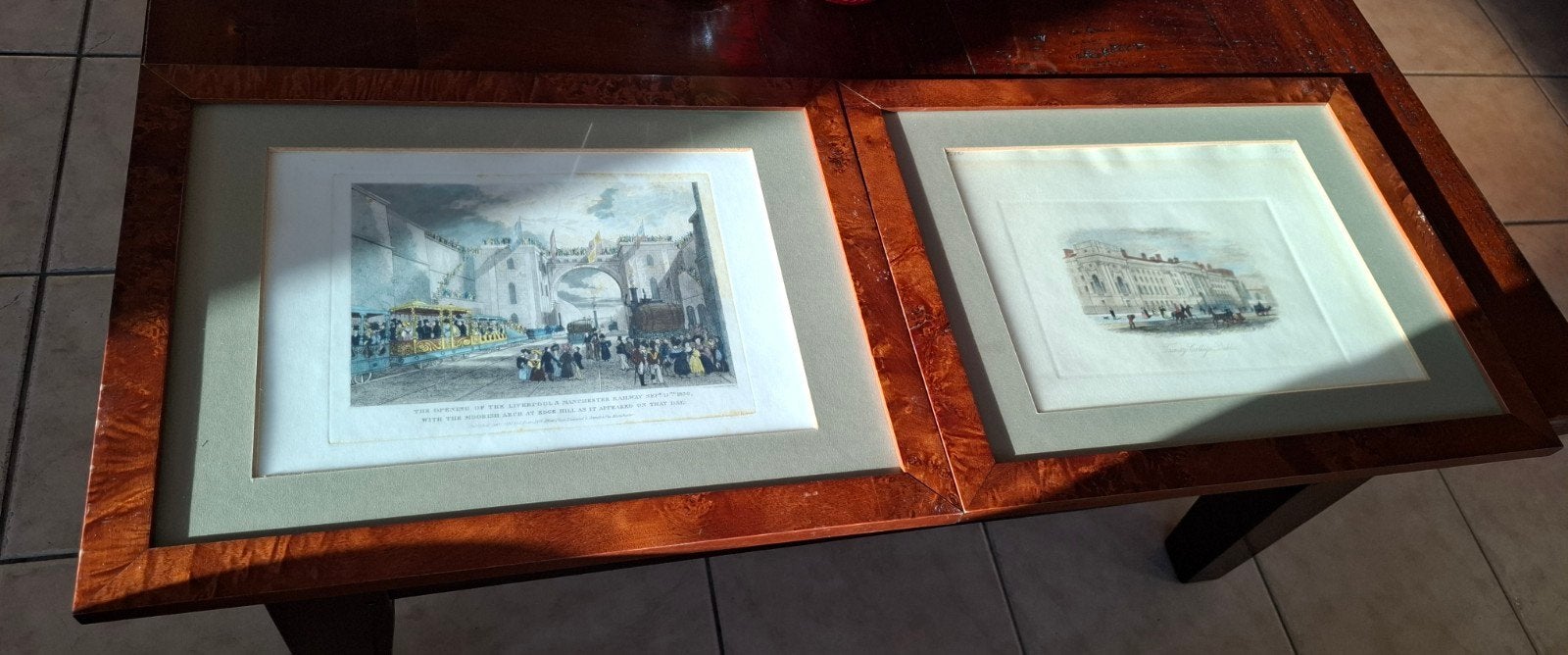 Engelse prints in lijst., Ophalen of Verzenden, Voor 1940, Gebruikt, Prent