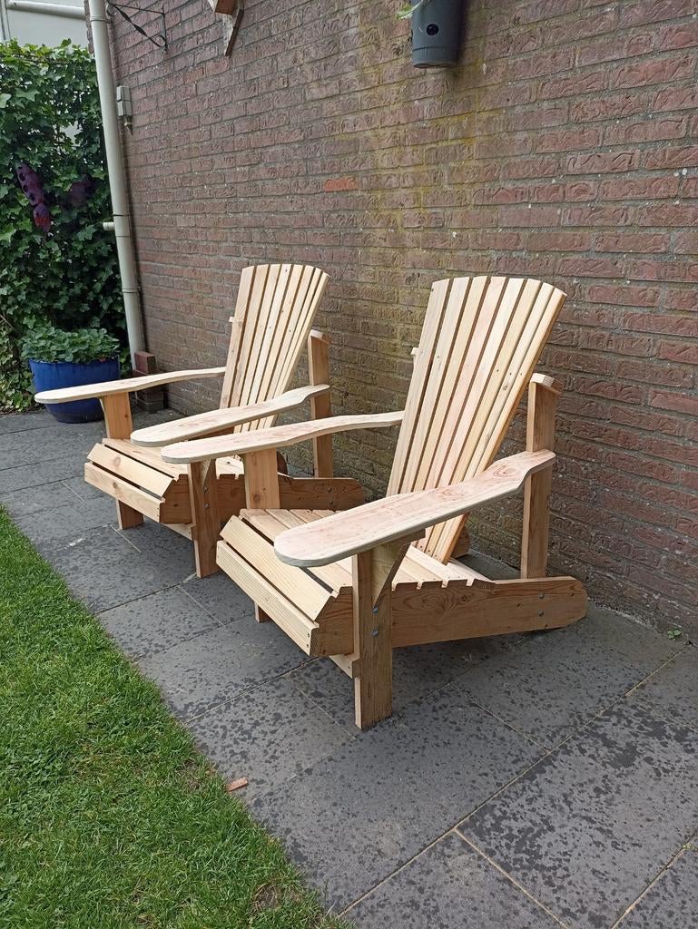 Douglas Houten Adirondack Stoelen - Bearchair Relaxstoel, Tuin en Terras, Ophalen, Nieuw, Hout