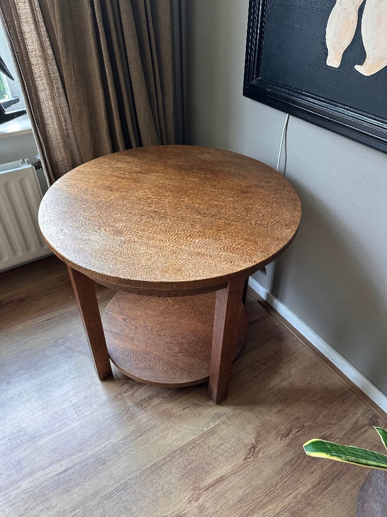 Tafeltje eikenhout, Ophalen, Landelijk,, Gebruikt, 50 tot 100 cm