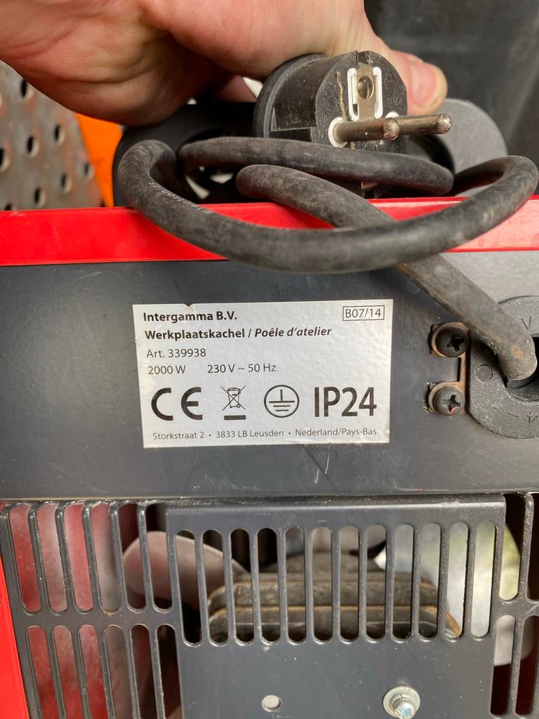 Elektronische kachels - Intergamma B.V. Werkplaatskachel, Ophalen of Verzenden, Gebruikt
