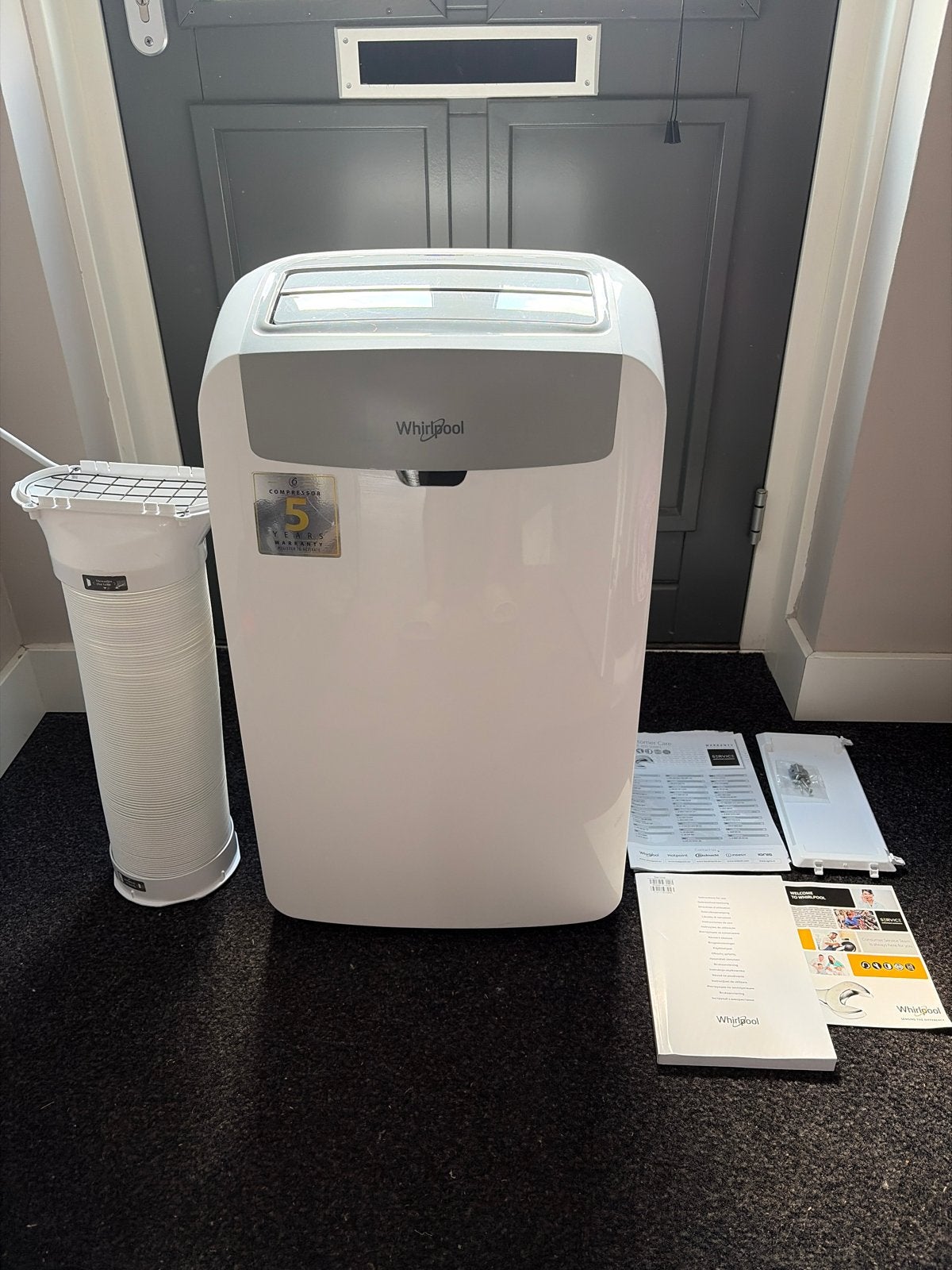 Whirlpool PACW212CO Mobiele Airco - 12000BTU - Nieuwstaat, Witgoed en Apparatuur, Airco's, Ophalen, Timer, 3 snelheden of meer
