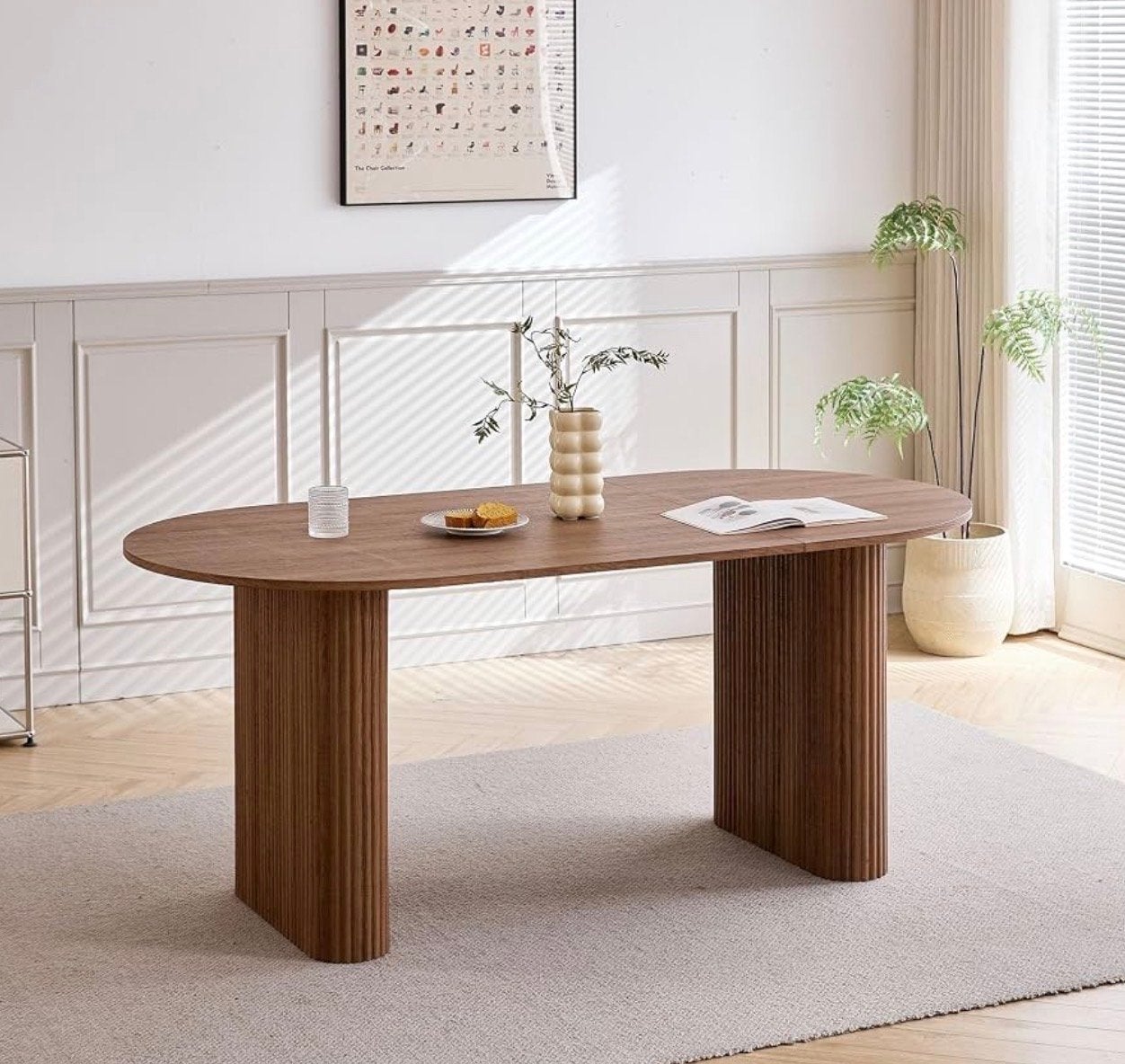 Ovale eettafel van hout, 180x90 cm, Zo goed als nieuw, 150 tot 200 cm, Vier personen, Ovaal
