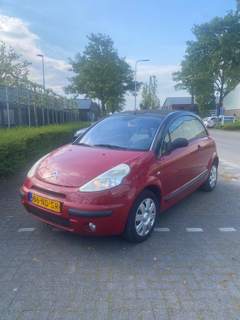 Citroën C3 1.6 I 16V Pluriel Sensodrive 2003 Rood, Airbags, 4 cilinders, Cabriolet, 4 stoelen