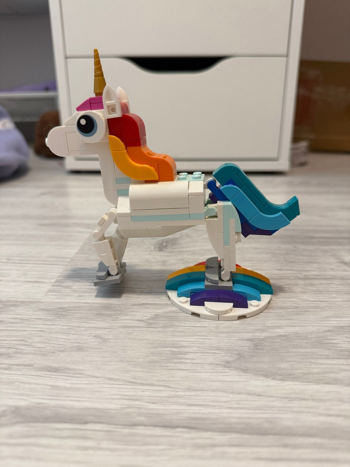 LEGO Creator Magische Eenhoorn (31140) - Zonder doos/boekje, Kinderen en Baby's, Speelgoed | Duplo en Lego, Gebruikt, Lego, Ophalen of Verzenden