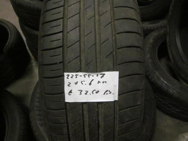 225 55 17 Goodyear, Bridgestone zomerbanden, Gebruikt, 17 inch, Ophalen of Verzenden, Band(en)