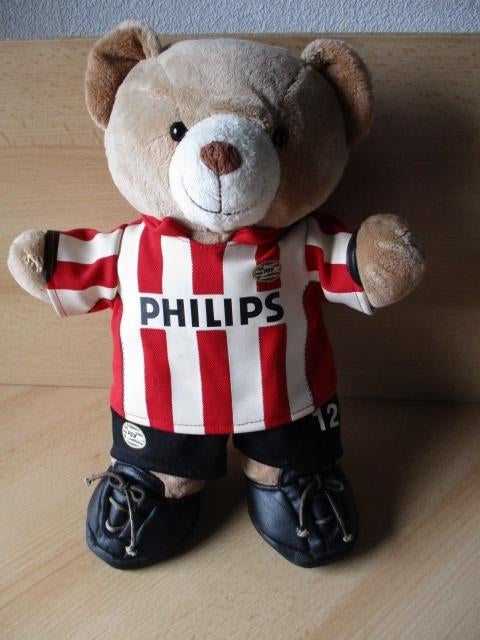 PSV pluche  Beer met voetbaltenue  34cm, Ophalen of Verzenden, Gebruikt