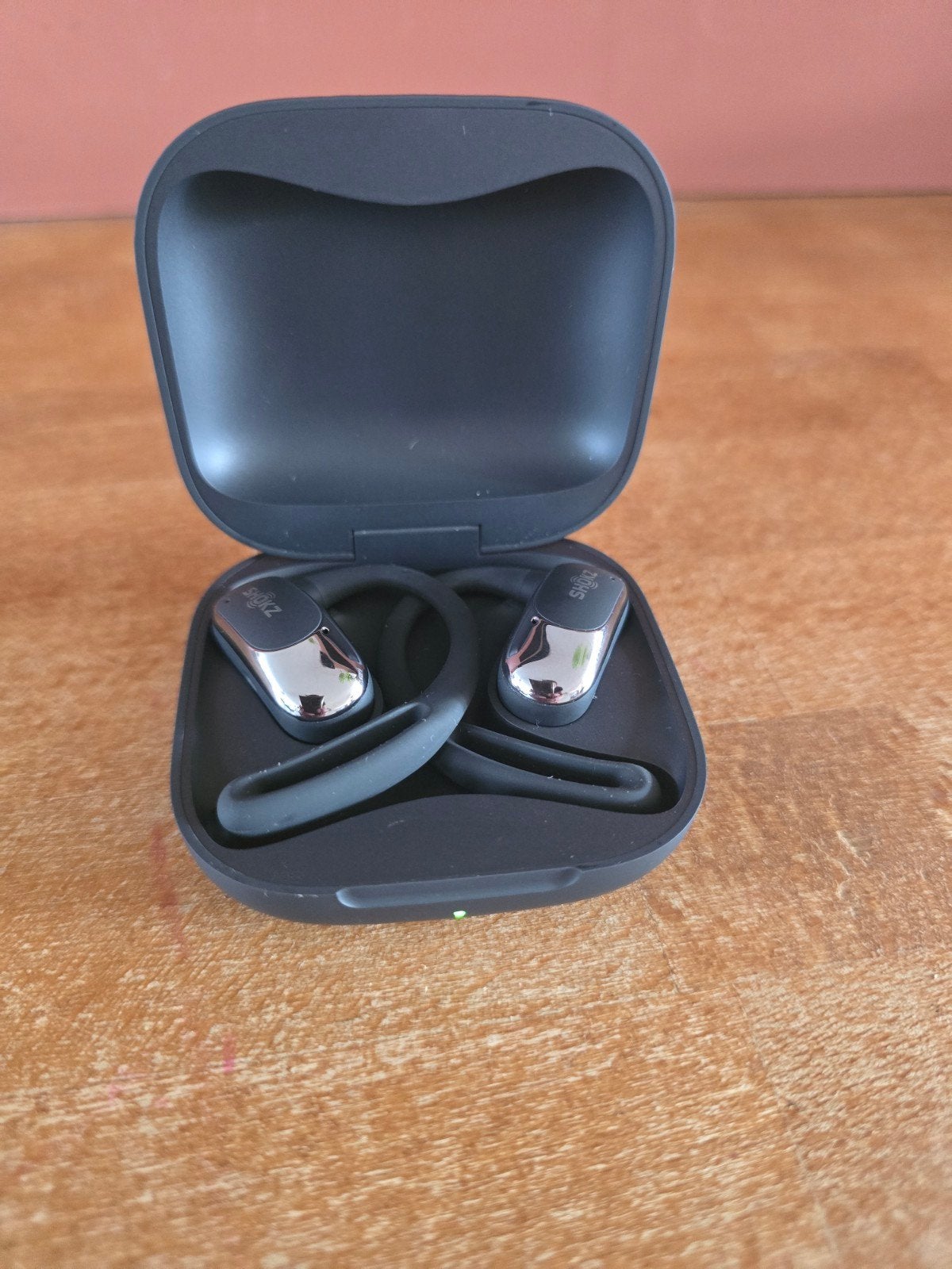 Shokz OpenFit Air - Open-ear oordopjes met oplaadcase, Audio, Tv en Foto, Koptelefoons, Zo goed als nieuw, Open-ear, Shokz, Zwart