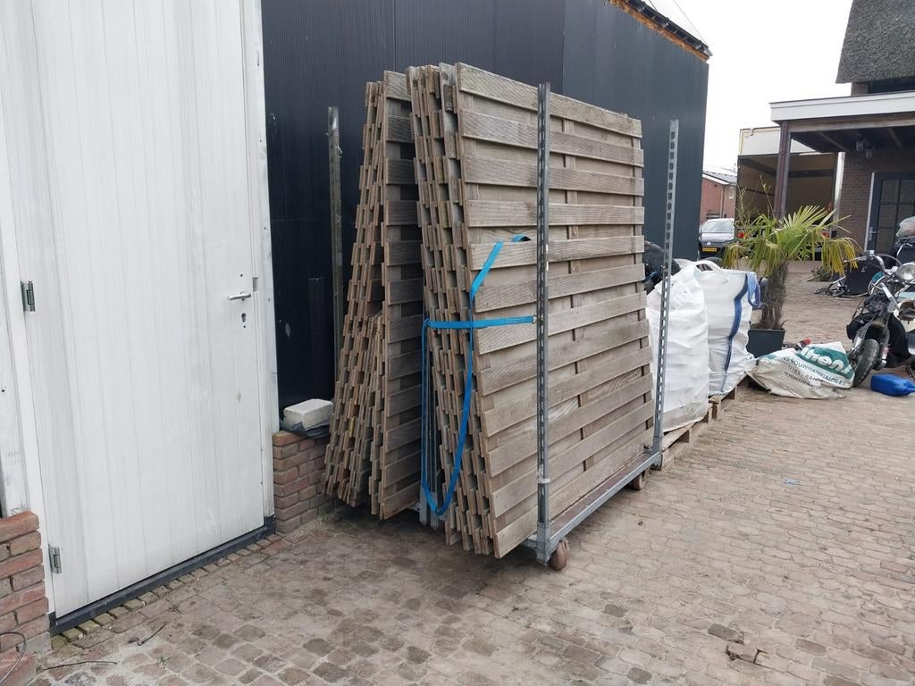 Hardhouten schuttingdelen, Doe-het-zelf en Verbouw, Hout en Planken, Minder dan 25 mm, Ophalen of Verzenden, Plank, Minder dan 200 cm