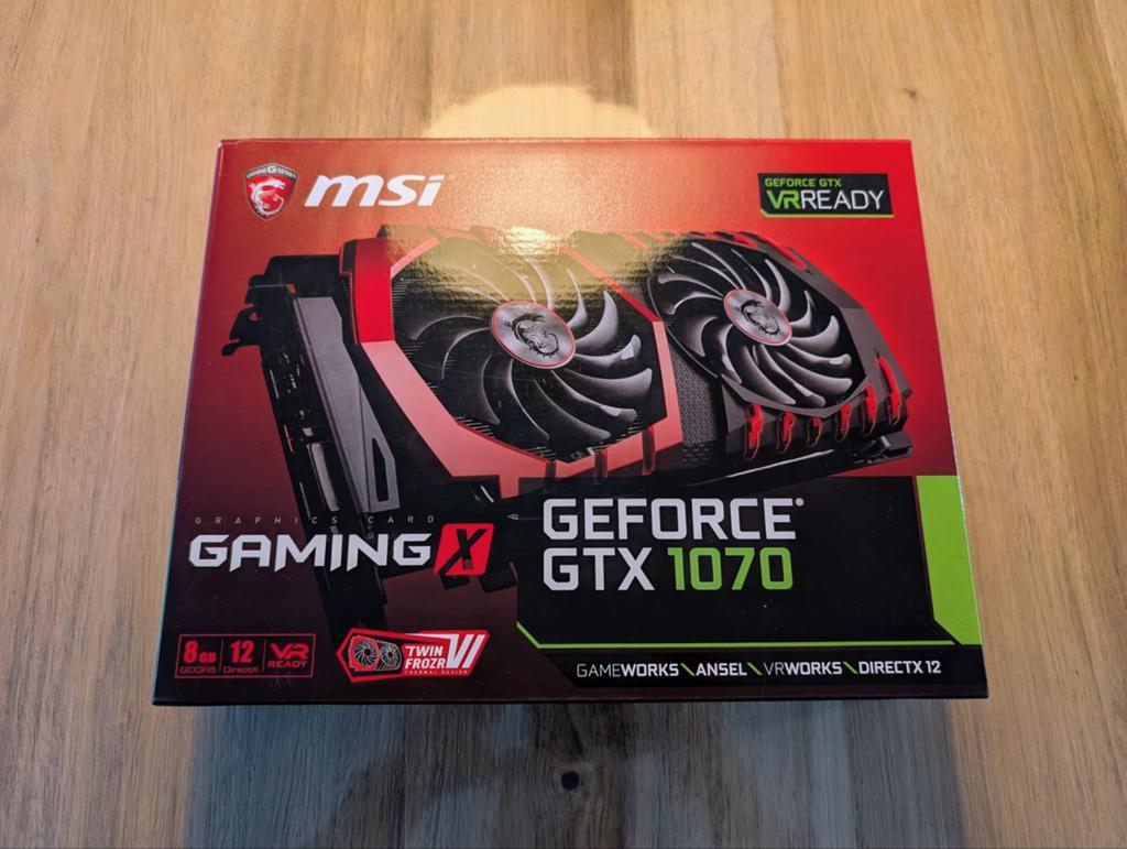 MSI GTX 1070 Gaming X 8G, Computers en Software, Videokaarten, Ophalen of Verzenden, Zo goed als nieuw, GDDR5, PCI-Express 3