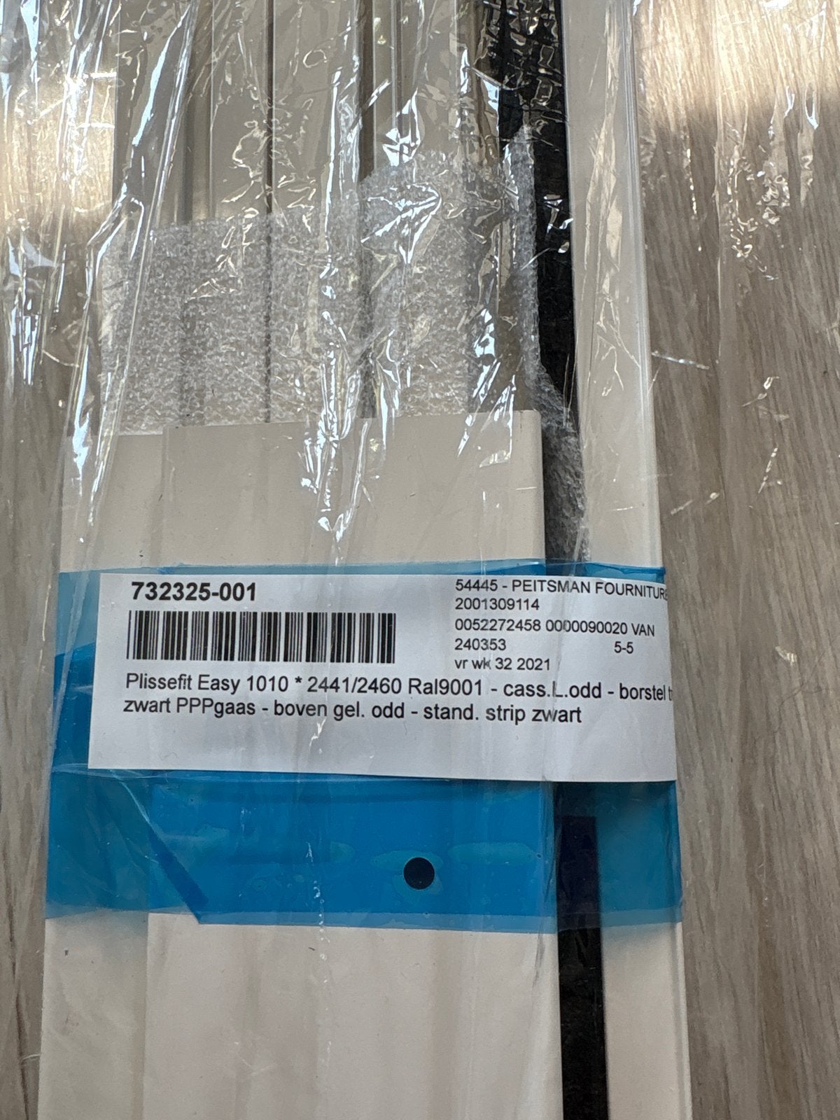 Plissefit Easy 1010 Raamdecoratie - Nieuw in verpakking, Ophalen, Zwart, Nieuw, 200 cm of meer