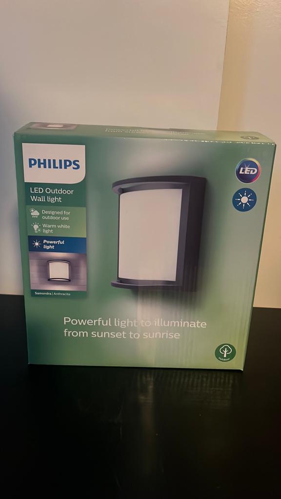 Philips buitenlamp Samondra Antraciet, Tuin en Terras, Ophalen of Verzenden, Nieuw