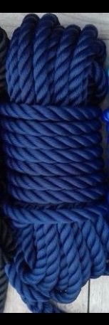Landvasten 10m x 18mm PPM Korenblauw met paaloog, Ophalen, Nieuw, Lijn of Blok