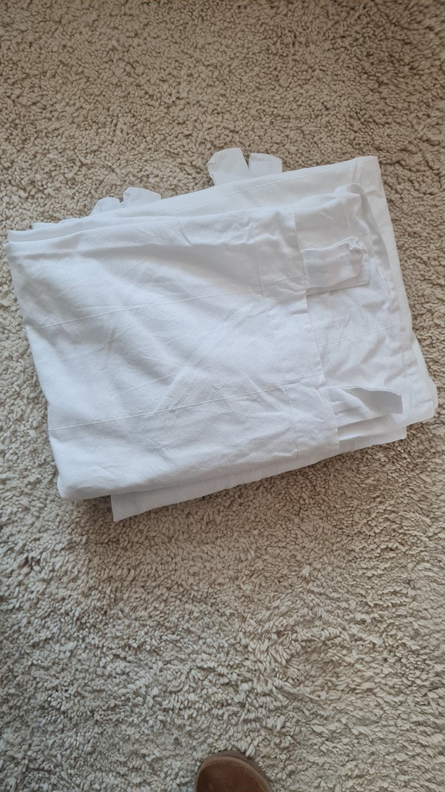 2x IKEA Gordijnen Wit - 200x150 cm - Mooie Kwaliteit, Ophalen, Gebruikt, Wit, Gordijn
