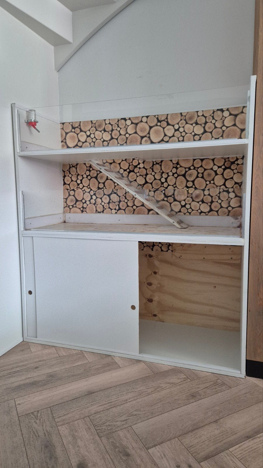 Handgemaakte caviaflat/caviahok/caviakooi 120x48x130, Dieren en Toebehoren, Ophalen, 110 cm of meer, Zo goed als nieuw, 90 cm of meer