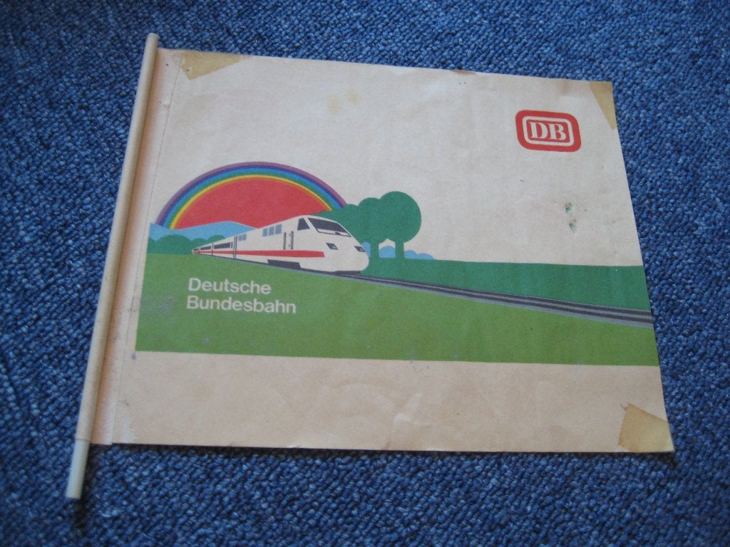 oud vlaggetje van de Deutsche Bahn, Verzenden, Gebruikt, Trein, Overige typen