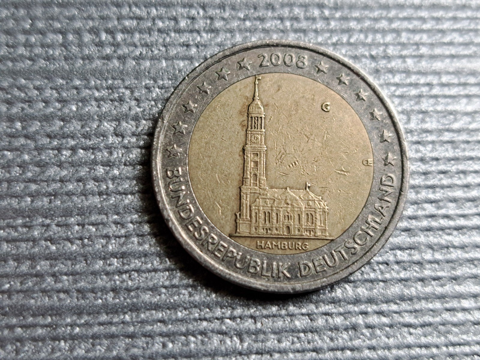 2 euro cc Duitsland Hamburg 2008 (G), Postzegels en Munten, Munten | Europa | Euromunten, Ophalen of Verzenden, Duitsland, 2 euro