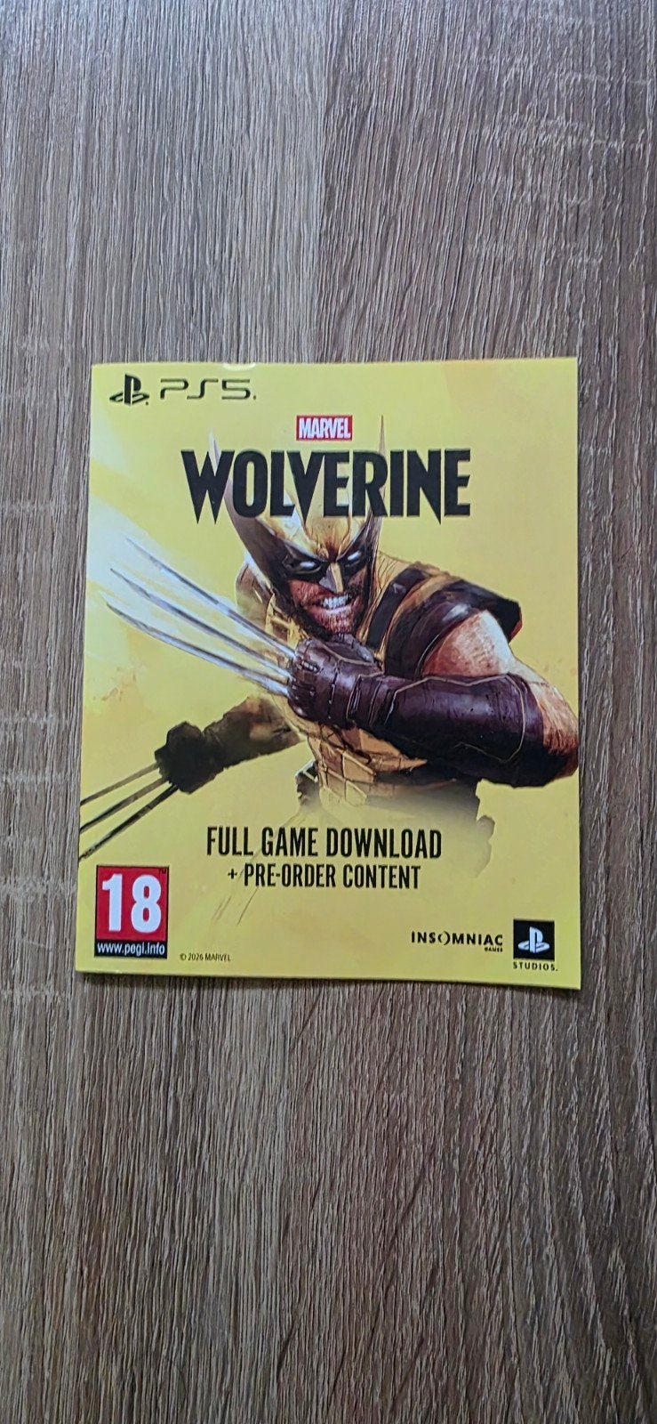 Marvel Wolverine Digital PS5, Ophalen, Nieuw