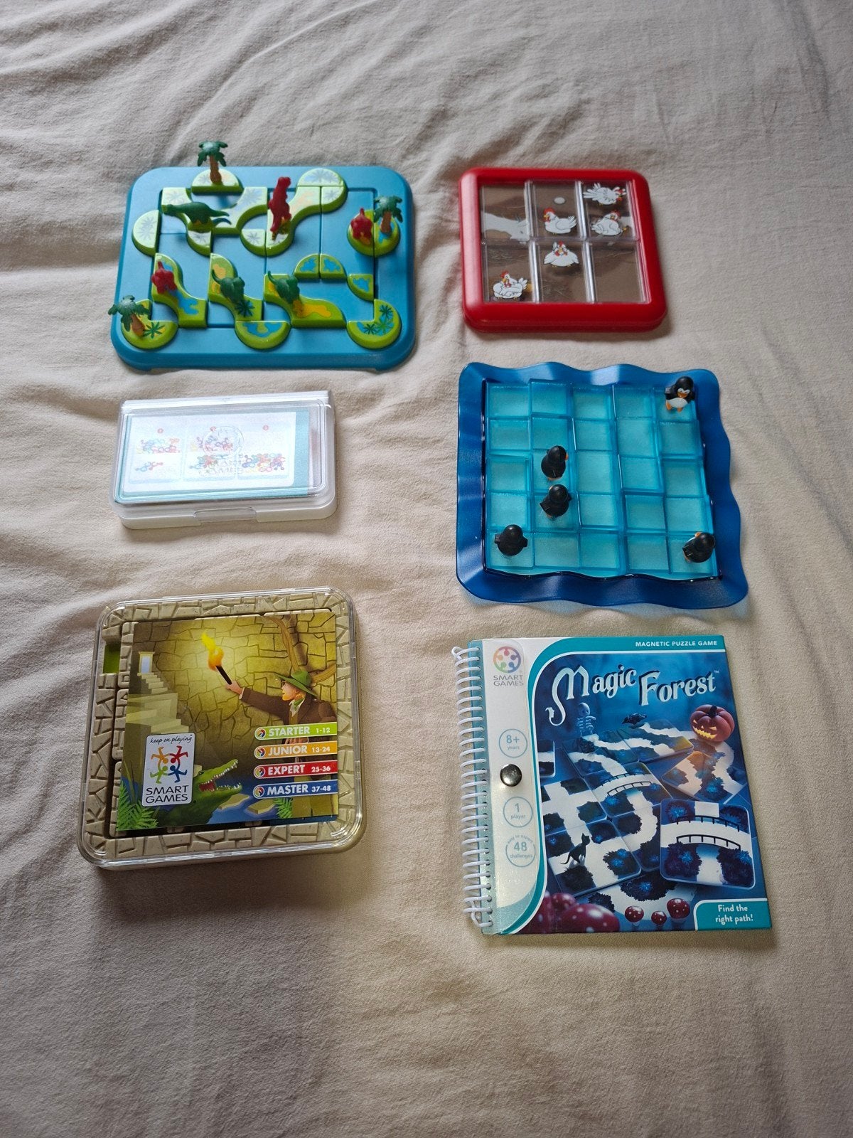 Diverse SmartGames en reisspellen - Zo goed als nieuw, Hobby en Vrije tijd, Gezelschapsspellen | Bordspellen, Een of twee spelers