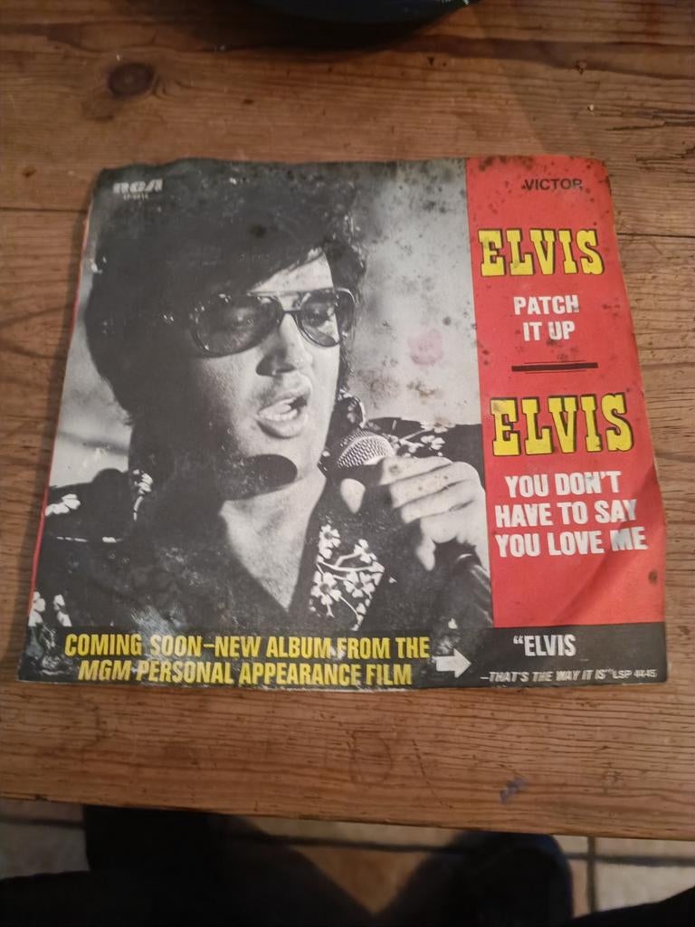Elvis Presley - Patch It Up / You Don't Have, Fotohoes, Ophalen of Verzenden, Gebruikt, Pop